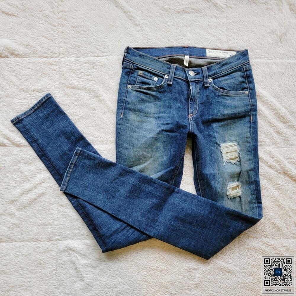 Rag & Bone for Intermix Distressed Skinny Jeans